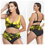 Женский раздельный купальник большого размера Fuba 22127 Желтый
