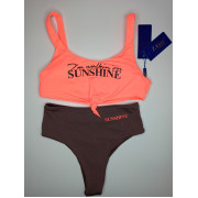 Модный купальник топ Sunshine с высокими плавками Z.Five 85726 Персиковый