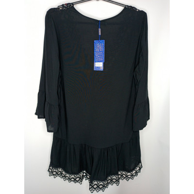 Женское кружевное пляжное платье-туника хлопок Z.Five 5050 Черный Женское кружевное пляжное платье-туника хлопок Z.Five 5050 Черный