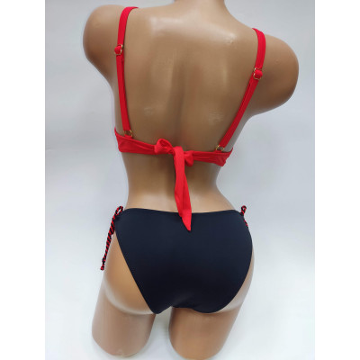 Купальник Push-up двое плавок (на завязках и бразилиана) Sisianna 50447 Красный Купальник Push-up двое плавок (на завязках и бразилиана) Sisianna 50447 Красный