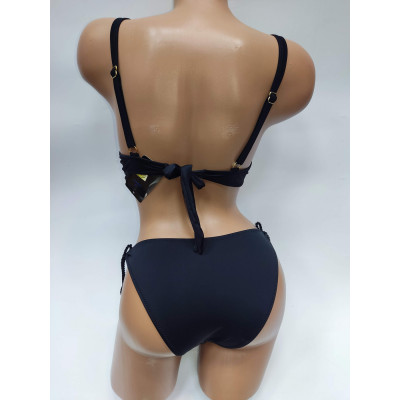 Купальник Push-up двое плавок (на завязках и бразилиана) Sisianna 50447 Черный Купальник Push-up двое плавок (на завязках и бразилиана) Sisianna 50447 Черный